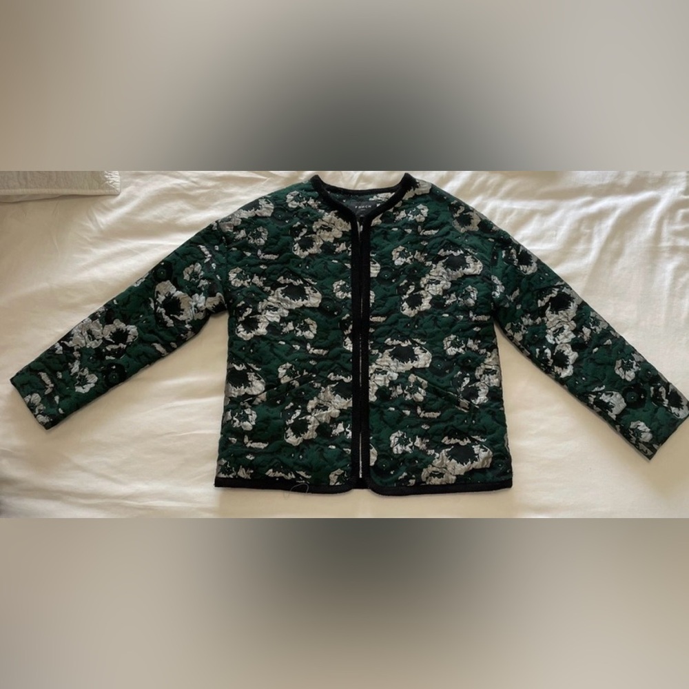 FRNCH Paris Quilted Jacquard Jacket Size XS